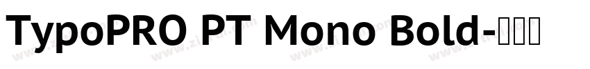 TypoPRO PT Mono Bold字体转换